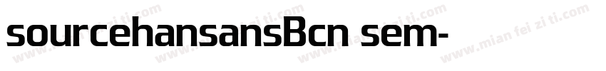 sourcehansansBcn sem字体转换